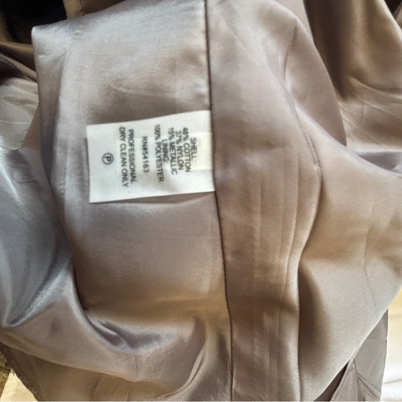 Calvin Klein multi metallic floral off-the- shoulder cocktail dress 2 - Picture 14 of 14